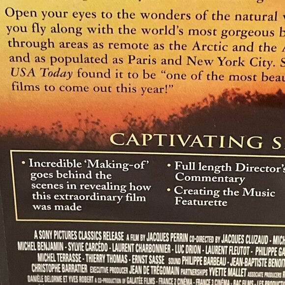 Winged Migration (DVD, 2003) Widescreen Sony Pictures Very Good - Picture 3 of 7